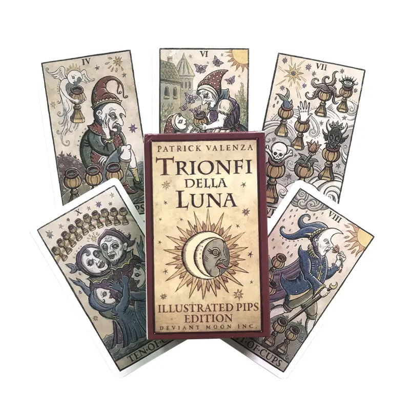 

Trionfi Della Luna Tarot Card Entertainment Fate Divination Card Board Game Tarot And A Variety Of Tarot Options PDF Guide