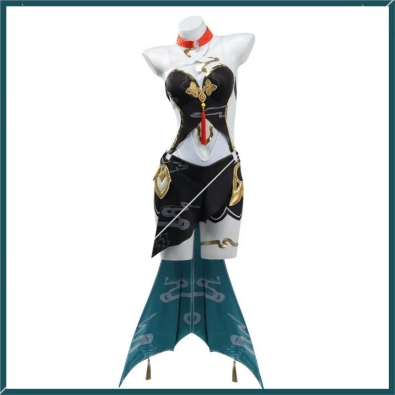 Костюм для косплея игры Honkai: Star Rail Lingsha комбинезоны Xianzhou Luofu платье модная форма