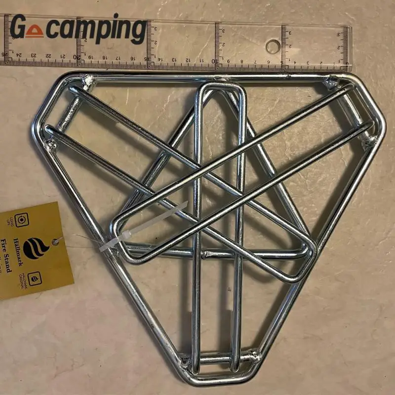 

Stainless Steel Open Fire Tripod Collapsible Bonfire Rack Portable High-quality Barbecue Rack Multifunctional Field Kitchen New