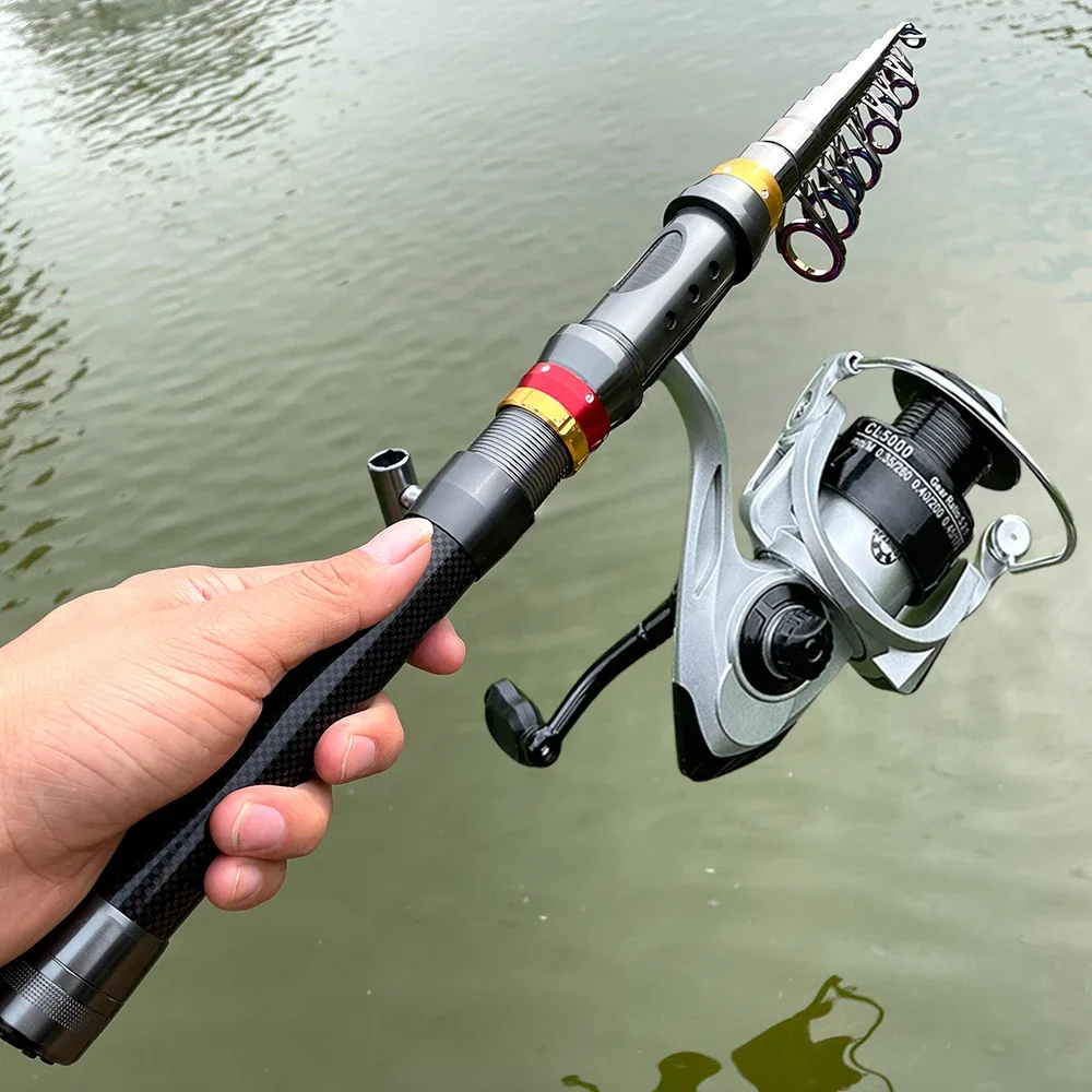 Сверхлегкая телескопическая морская удочка 1 8-3 6 м и спиннинговая катушка серии
