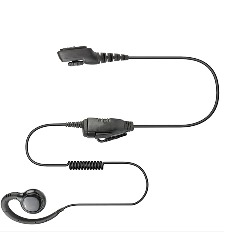 RISENKE Earpiece Headset for HYT Hytera PD702 PD752 PD782 PD792 PT580H Two Way Radio 1Wire and Mic Privacy Surveillance Earphone