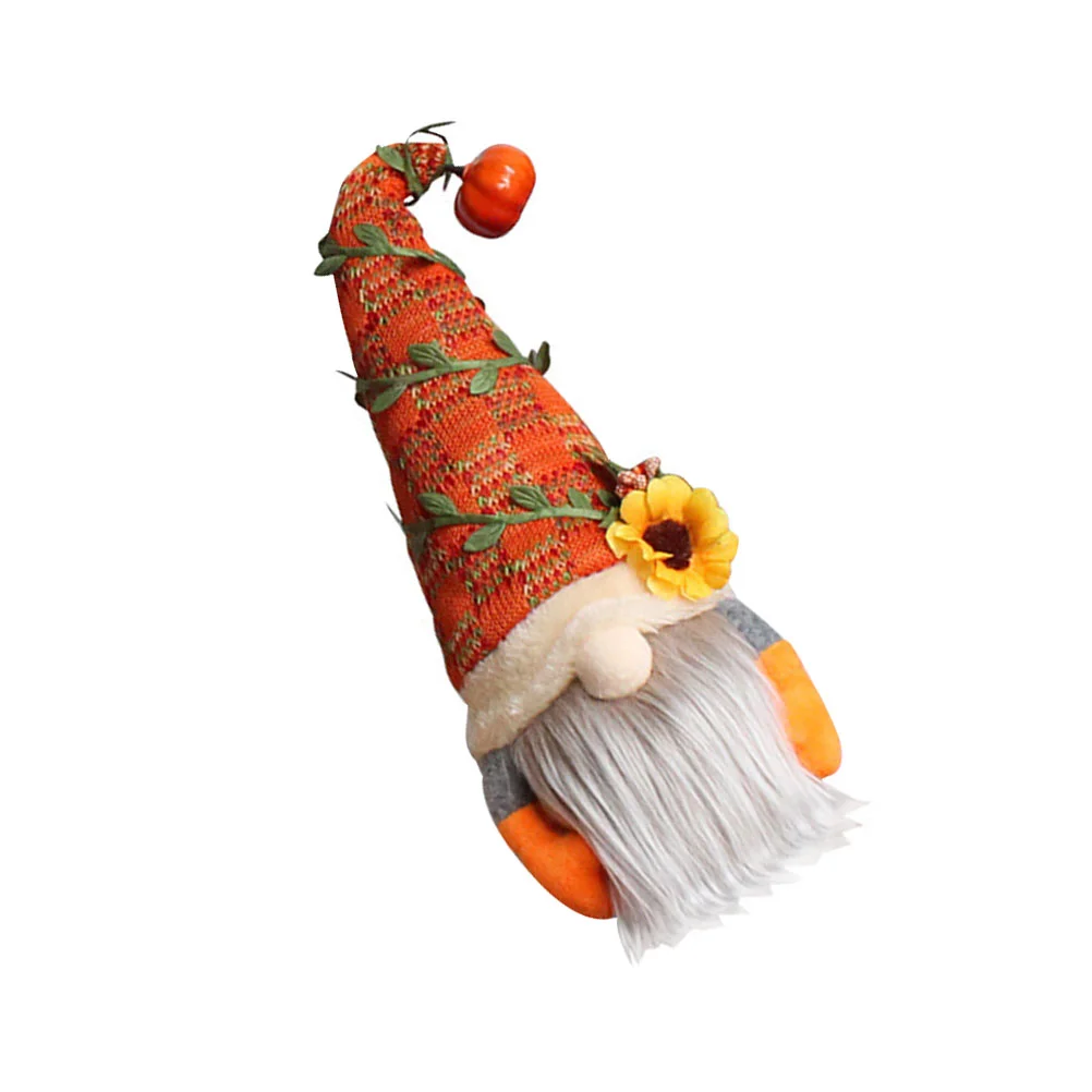 

Faceless Children's Toy Pumpkin Sunflower Gnome Accessories Lovely Dwarf Decor Cloth