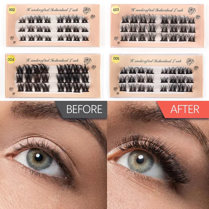 

Individual Eyelash Segmented False Lash Single Cluster Eyelash Grafting 3D Volume Fans New DIY Eye Makeup Lash Extension