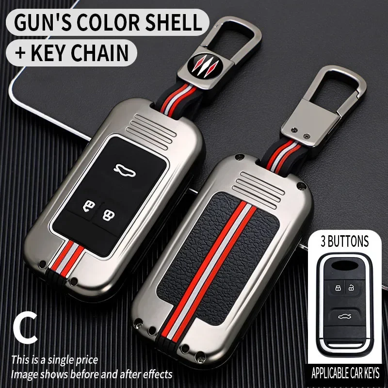 

Металлический чехол для автомобильного ключа для Chery Tiggo 4 7 Arrizo 5 3 Tiggo 8 Tiggo 4 5txs 2020 5X COWIN Auto Showjet FX11 Pro EV