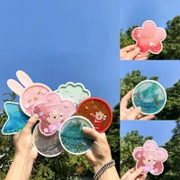 glitter cherry blossom mat coaster cup sakuraocean heat pad holder cute drink coasters women kids gift