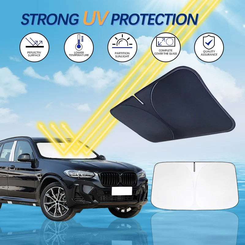 

Солнцезащитный козырек для BMW X3 G01 E83 G45 F25, авто солнцезащитный козырек на лобовое стекло, теплоизоляция, летние аксессуары