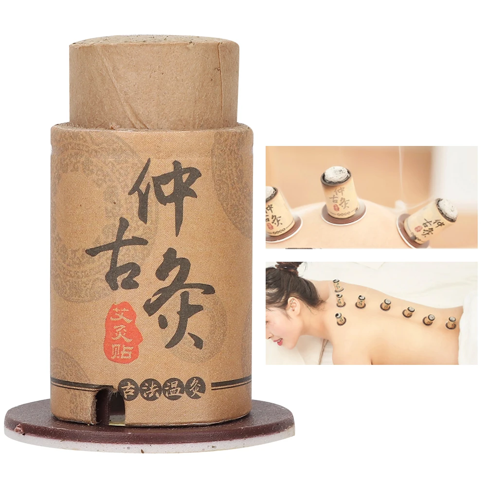 

30pcs Moxa Artemisia Chinese Self-Adhesive Tube Moxibustion Stickers Heating Therapy Body Health Chinese Medical Massage Sticker