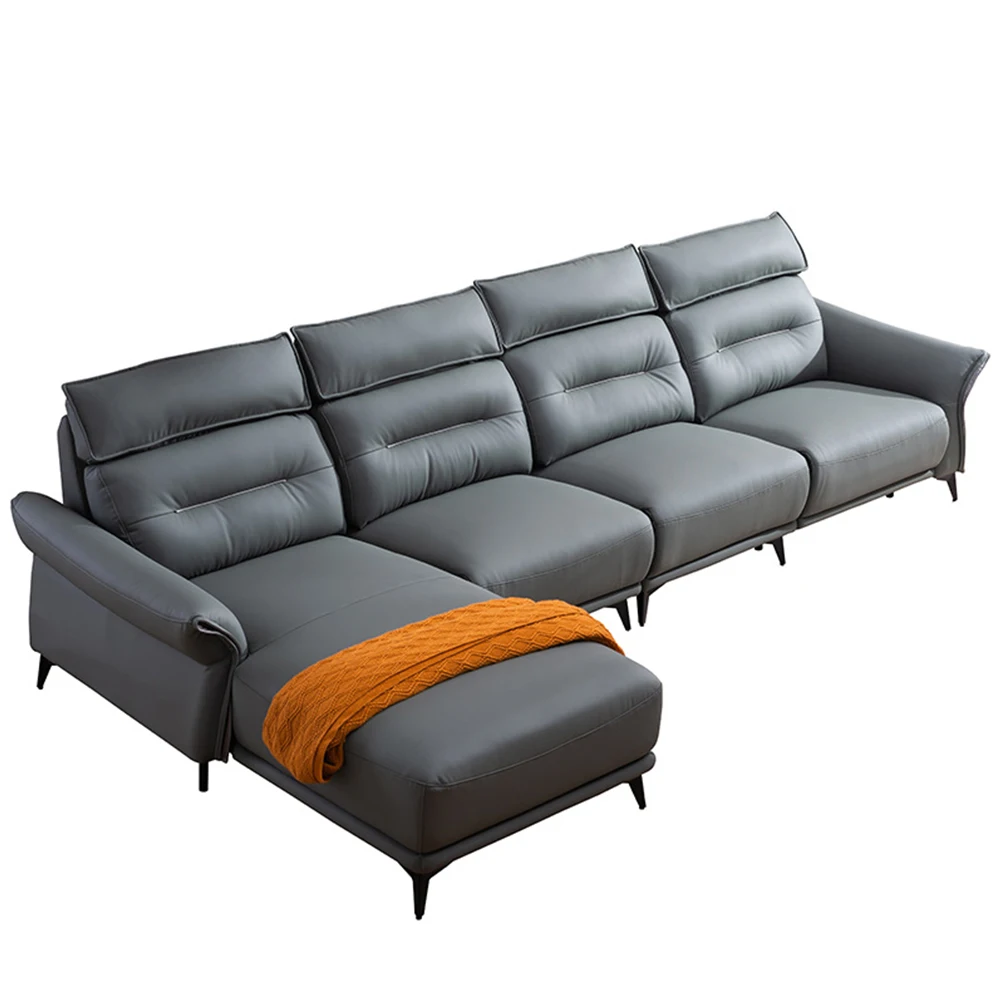 

L Shaped Living Room Sofa Combination Parlour Couch Multiple Seats Adjustable Motor Driven Household Settee