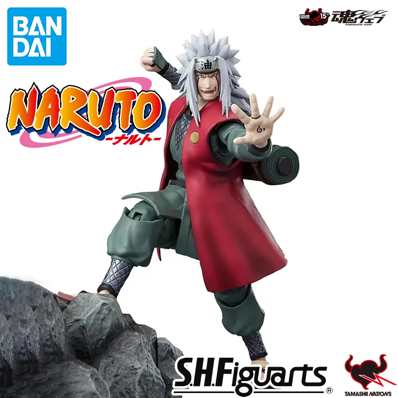 

Оригинальная Коллекционная аниме модель BANDAI SHF S.H. Фигуртс Jiraiya, коллекционная подвижная игрушка, подарок на Рождество и день рождения