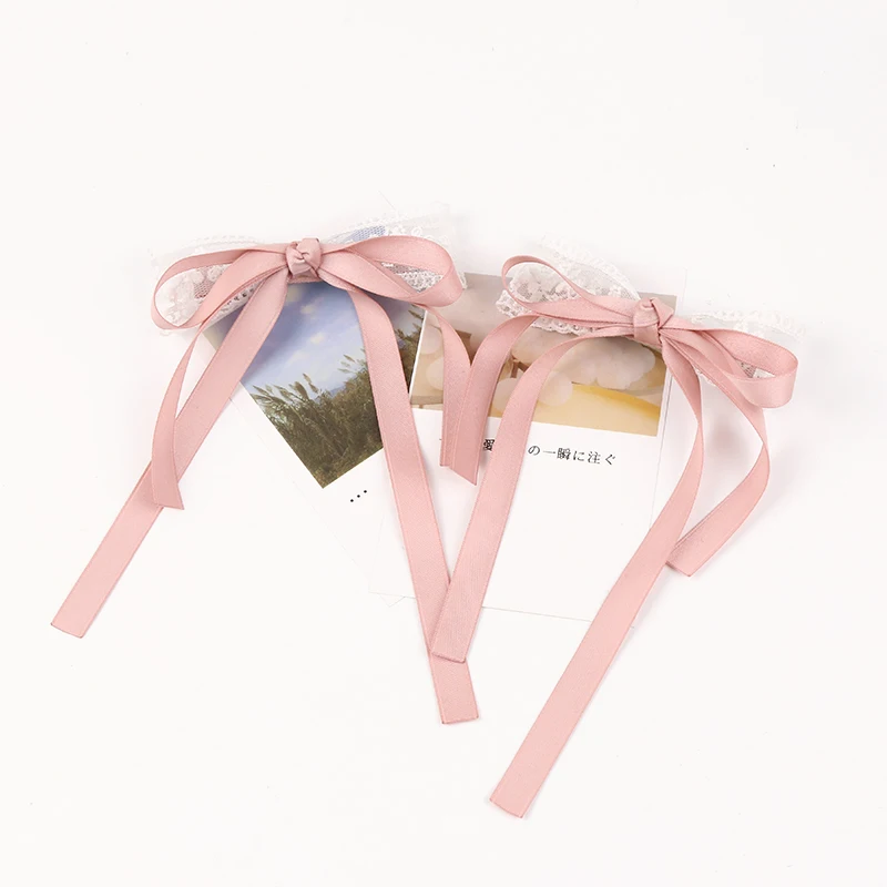 Милый двойной хвост с бантом заколка для волос сказочная лента образ Мори