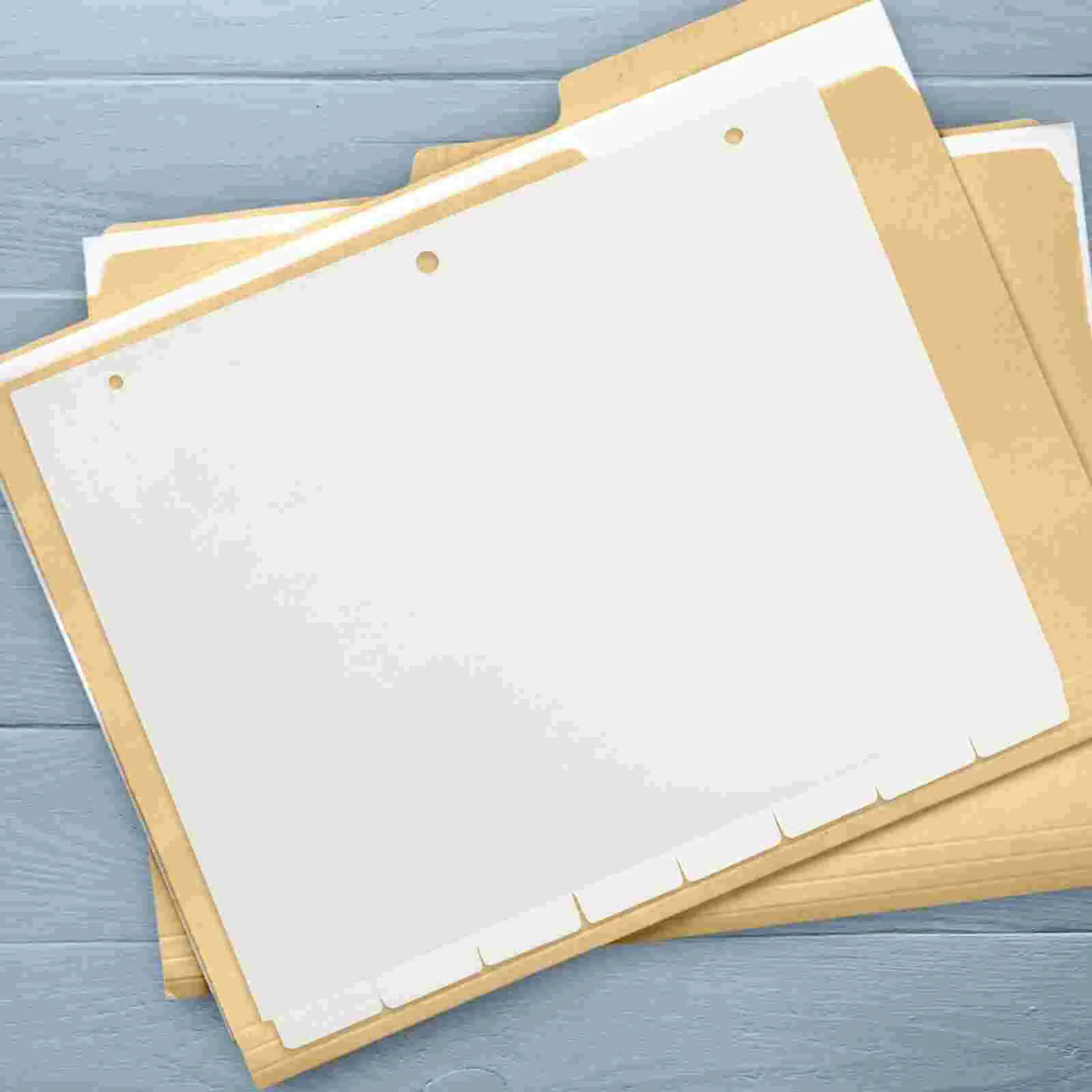 

Filling Separate Loose-leaf Book Clear Binder Category Page Tab Frosted Pp Dividers Aesthetic