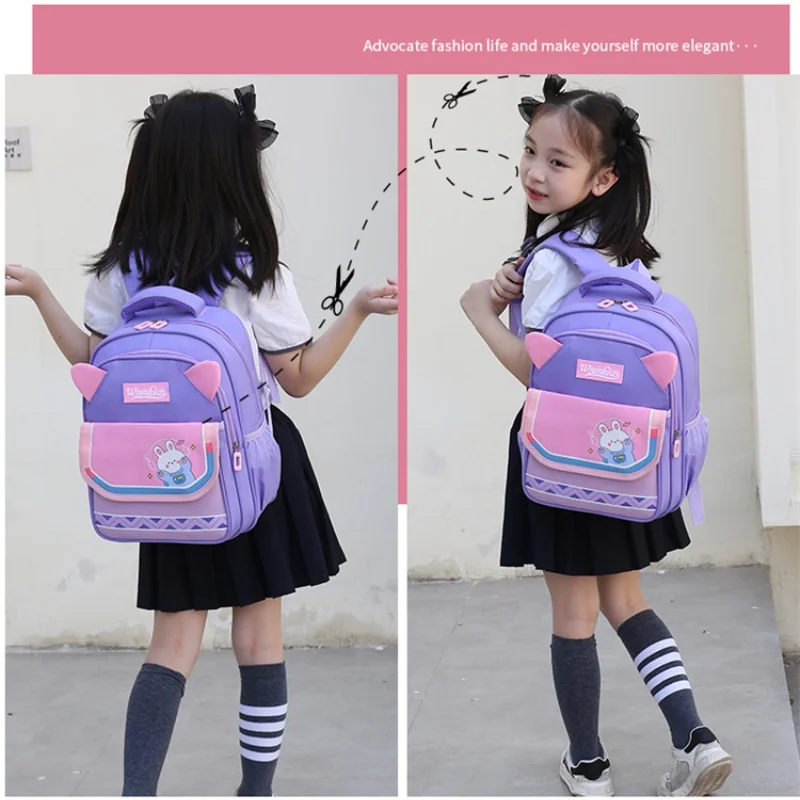 Kids First Grade Cartoon Astronaut Rabbit Small Schoolbags for Girl Boy 2022 New Children Fashion Cute Backpacks In Kindergarten