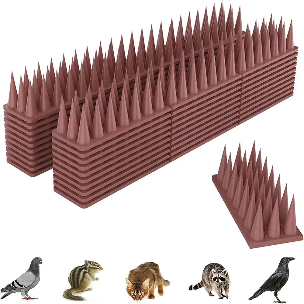 Outdoor Plastic Security Fence Spikes Bird Repellents Available on Orchard Farms  for Pigeons Spikes Raccoon Spikes Cat Spikes