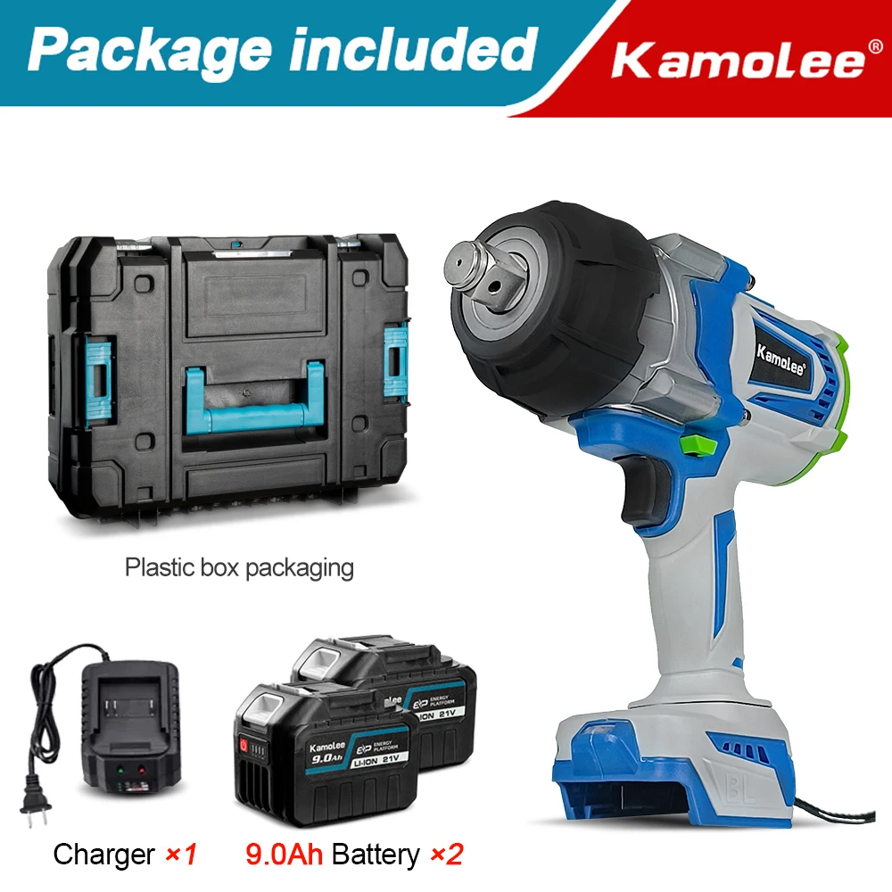 

Kamolee 4100NM бесщеточный аккумуляторный гайковерт 3/4 дюйма