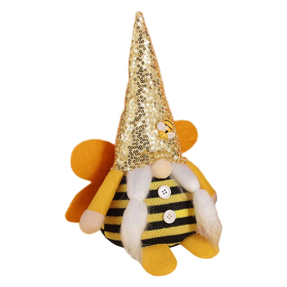 

Adorable Bee Gnome Adornment Bee Gnome Doll Bee Festival Decor Festival Ornament