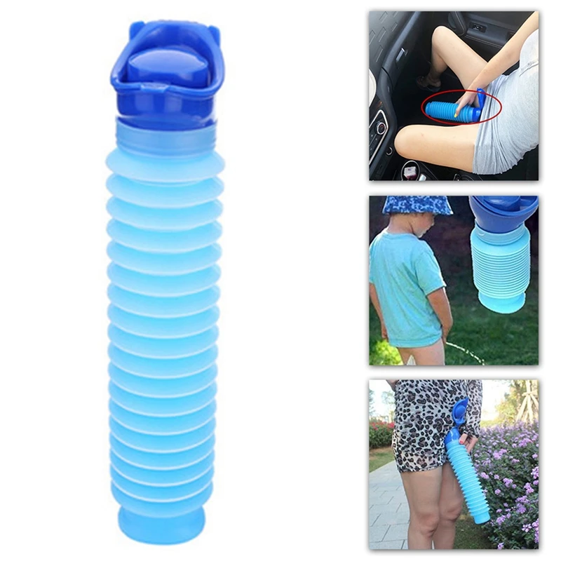 

2Pcs Portable Urine Bottle Urine Bottle Retractable Urinal for Travel Camping Patients and Elderly Traffic Jams 750ML
