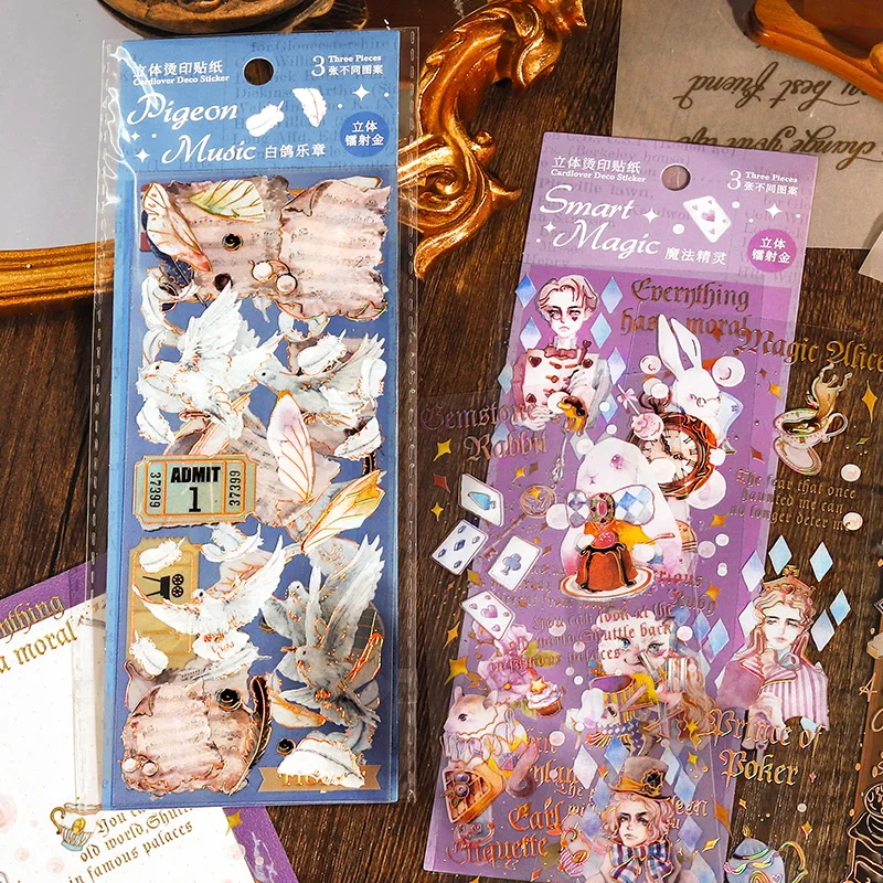 

8packs/LOT rococo era series creative retro decoration DIY PET stickers