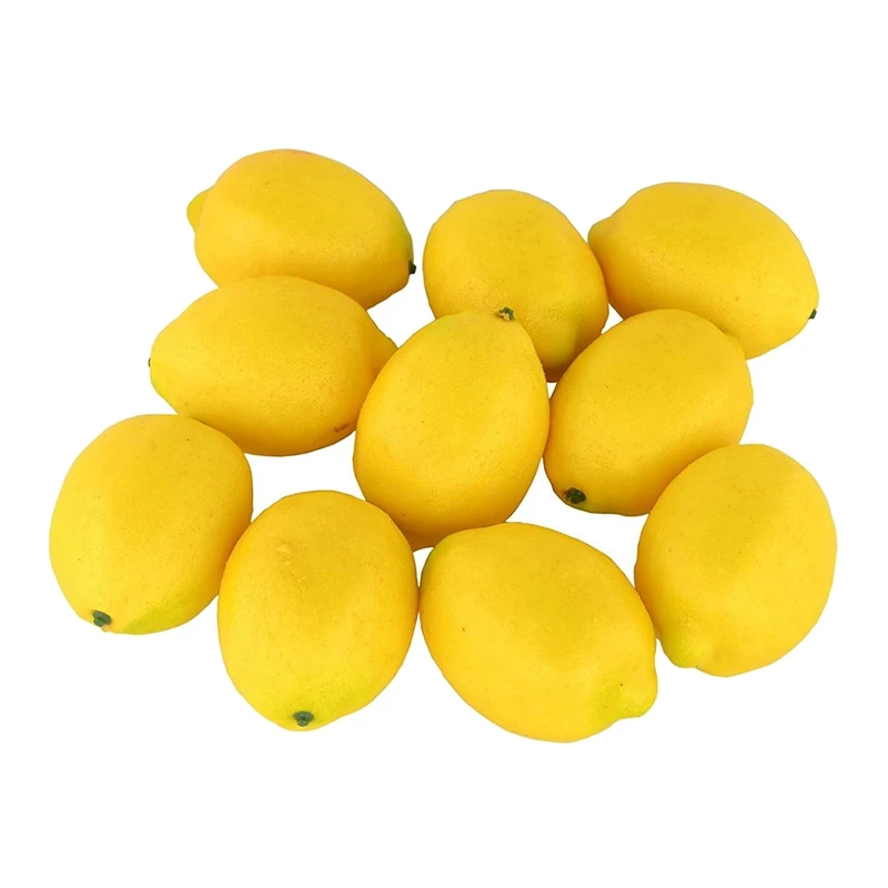 

Искусственные лимоны 12 шт., модель фрукта, искусственный лимон, украшение для кухвечерние, детские игрушки, подарки для раннего обучения фот...