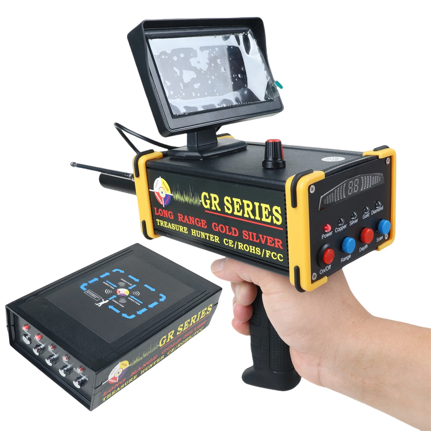 Металлодетектор GR-8000 для поиска золота и серебра
