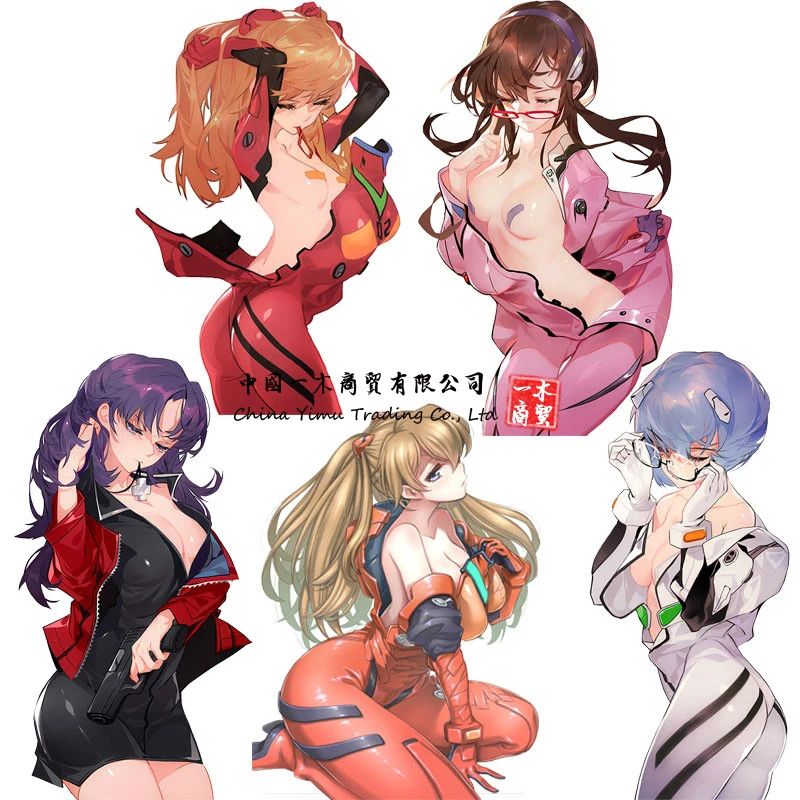 

Японская аниме наклейка s Стайлинг сексуальная девушка наклейка для Рей лэнли АСУКА боди грудь виниловая Женская наклейка