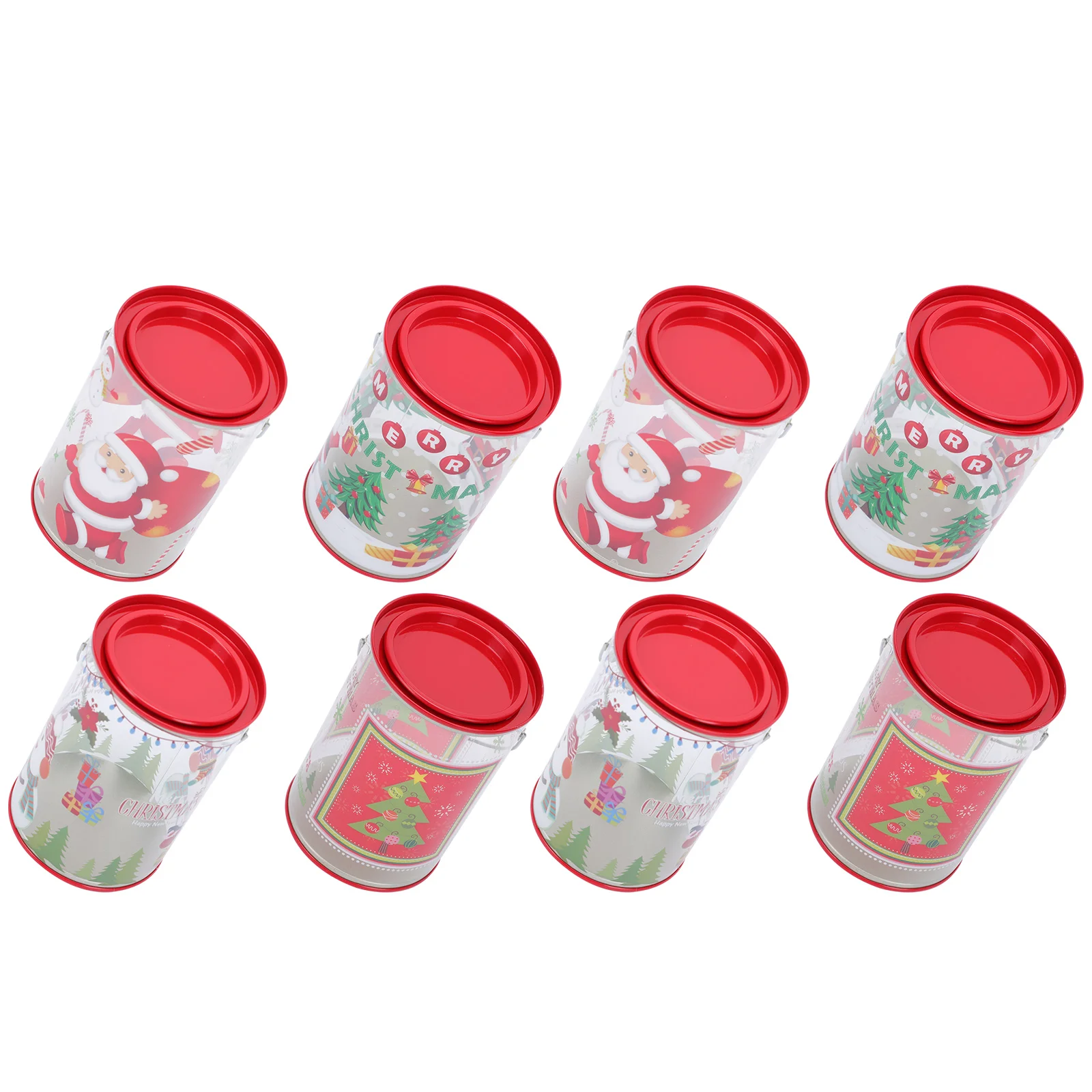 

Christmas Candy Cookie Boxtins Storage Boxes Tin Gift Jar Holiday Tinplate Treat Containers Canister Jars Bucket Metal Can