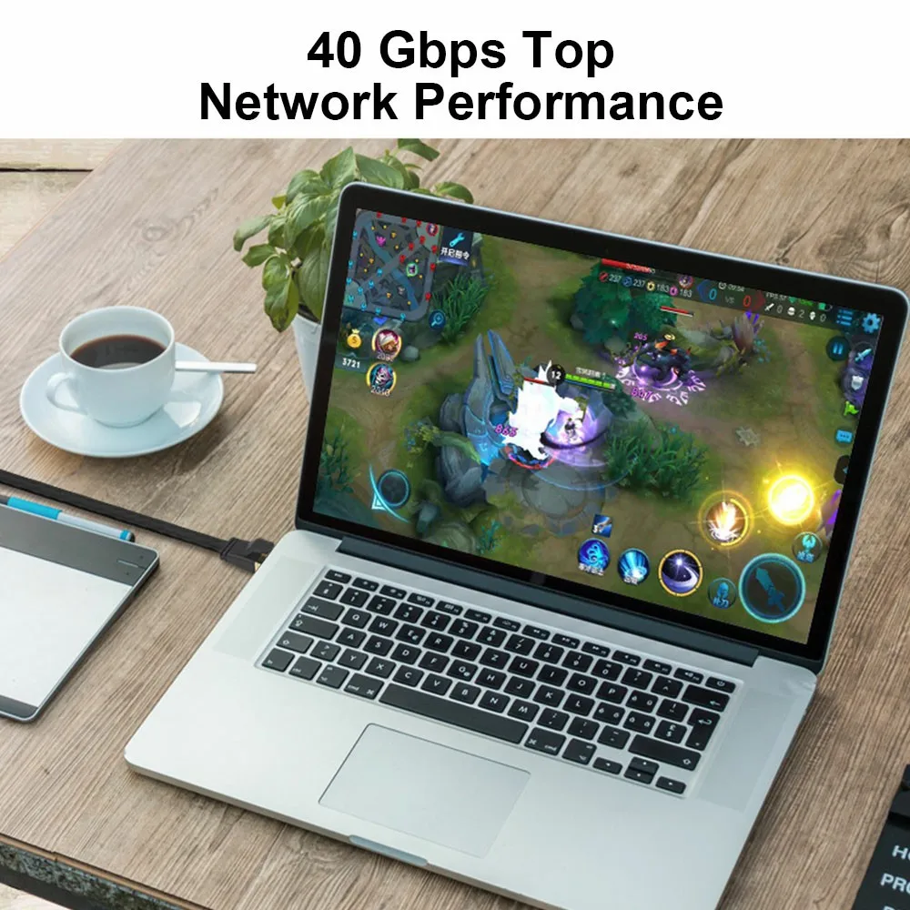 40Gbps 2000MHz Flat Lan Cable Ethernet 20m 15m Cat 8 7 RJ45 Cat7 Cat8 Ethernet Cable rj 45 Network Cord For Laptops PS 4 Router