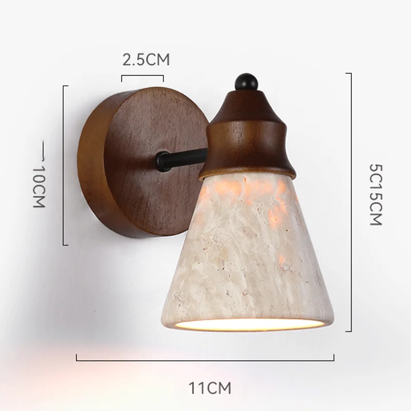 

tmlliey Настенный светильник из желтого травертина