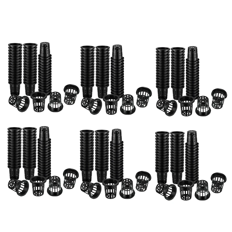 

600 Pack 1.77 Inch Net Cups Slotted Mesh Wide Lip Filter Plant Net Pot Bucket Basket For Hydroponics Aquaponics Orchids