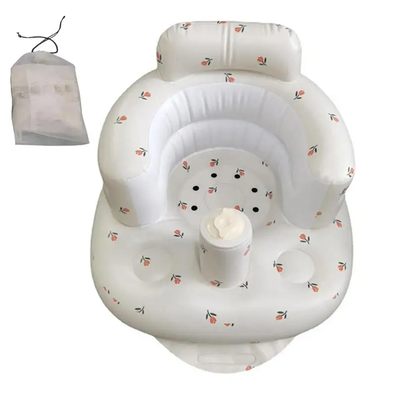 

Infant Bathroom Chair Bathtub Shower Stool For 3-36 Months Babies Toddler Feeding & Shower Chair For Learning To Sit Up