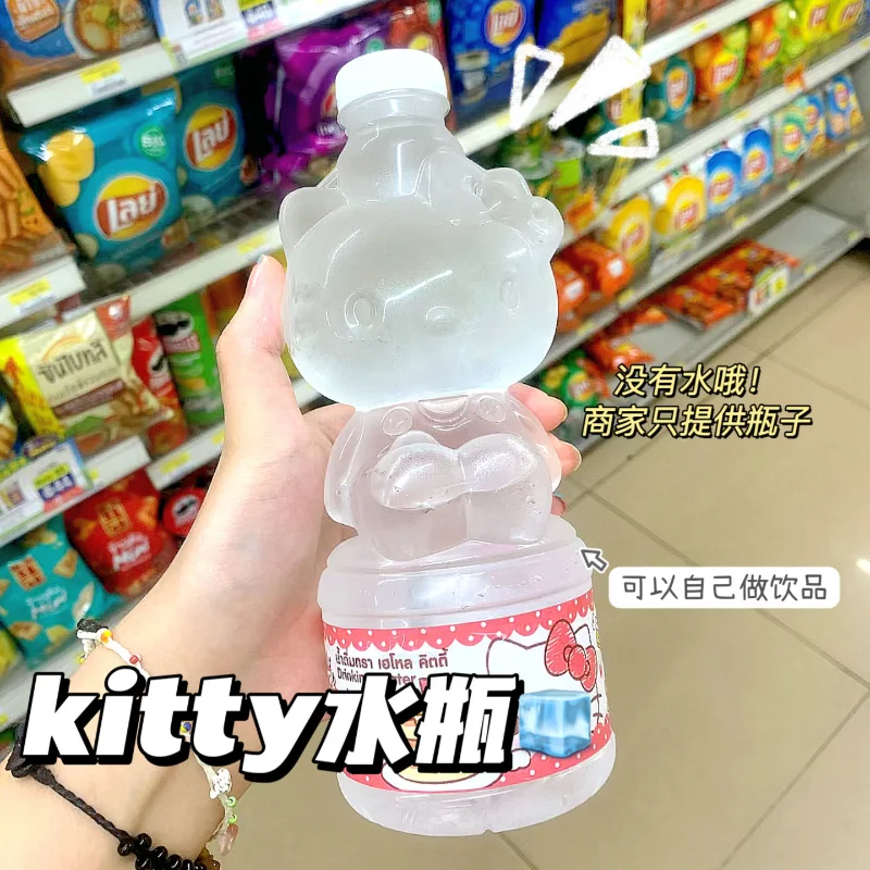 

Sanrios Hello Kitty 711 бутылка для минеральной воды в том же стиле, летняя чашка для домашних напитков, милая мультяшная картинка