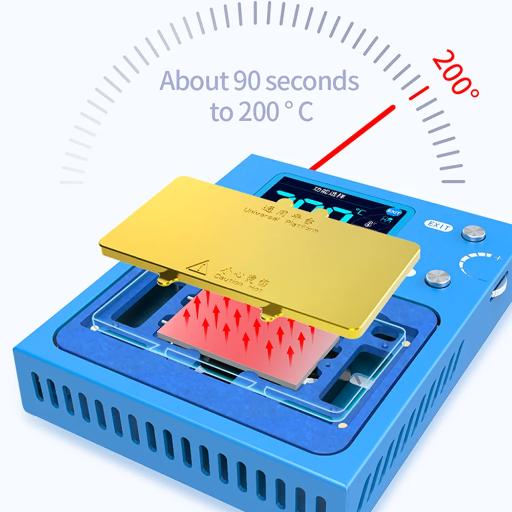 

JC Aixun iheater Pro Intelligent Pre-heating Station Heating Plate for iPhone X-14 Pro Max Modules Fixture Repair Motherboard