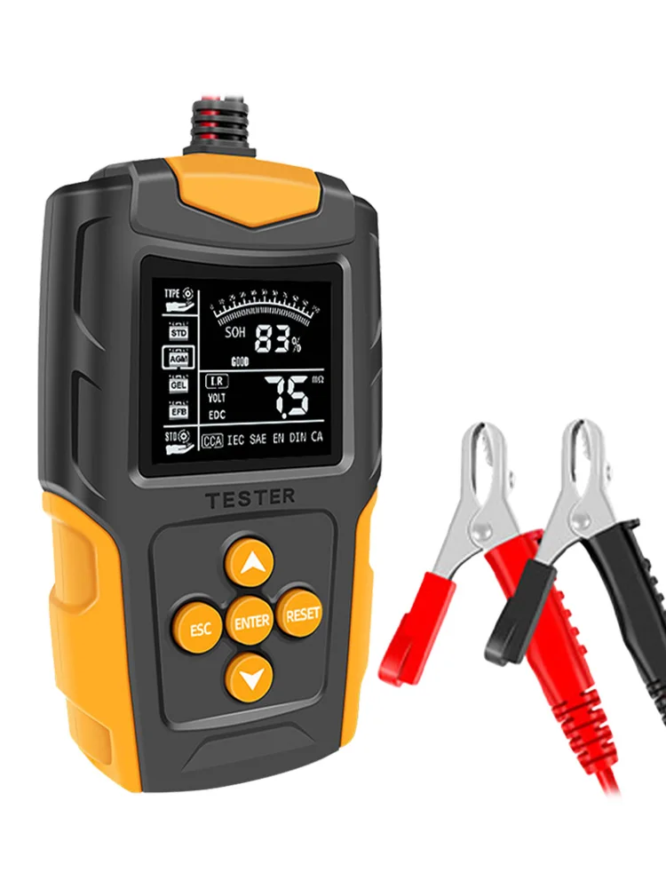 Тестер автомобильного аккумулятора 12 В/24 В CCA 3 Ач-200 ач анализатор цифровой тестер