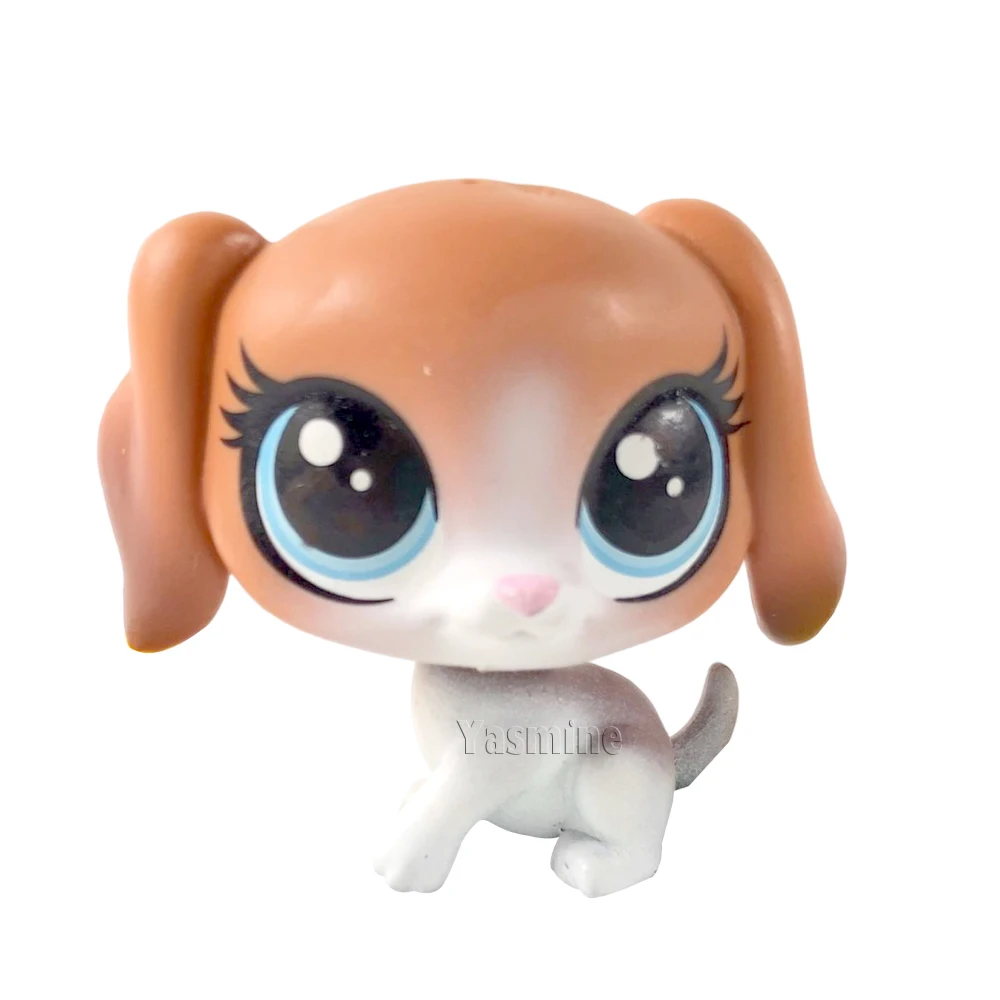 

YASMINE Pet Shop Brown Cocker Spaniel Tessie Beagleton Dog Puuuy Figure lps #231