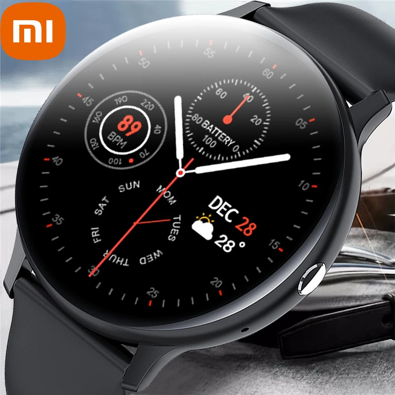 

Xiaomi New Smart Watch Men Full Touch Screen Sports Fitness Watch IP67 Waterproof Bluetooth Smart Watch Mens for Android Ios