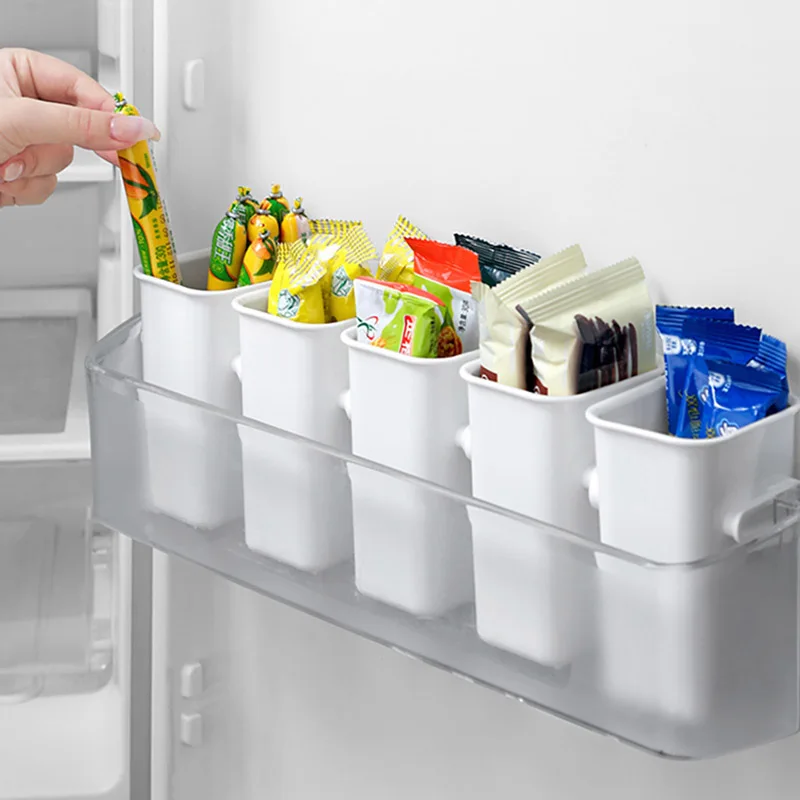 Fridge Food Sort Storage Box Plastic Multi-use Kitchen Chopstickes Utensils Holder Bathroom Toothbrush Toothpaste Organizer