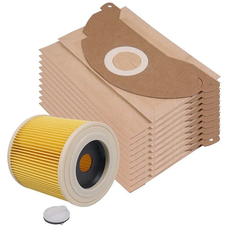 

10 Vacuum Cleaner Bags Filters for KARCHER 6.904-322.0 MV2 WD2 A2003 A2004 Compatible Vacuum Cleaner Parts