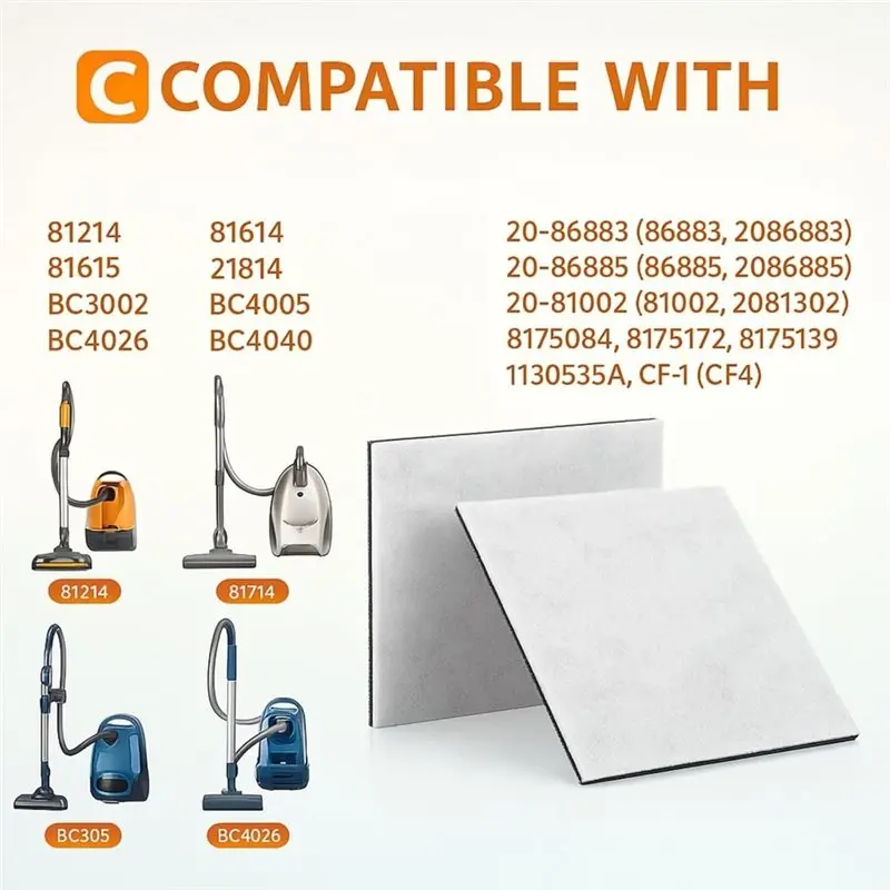 Фото Сменный HEPA-фильтр A010 CF-1 86883, 8 шт., для Kenmore Sears Progressive&Whispertone, для моделей Panasonic 20-86883 Vacuum №4