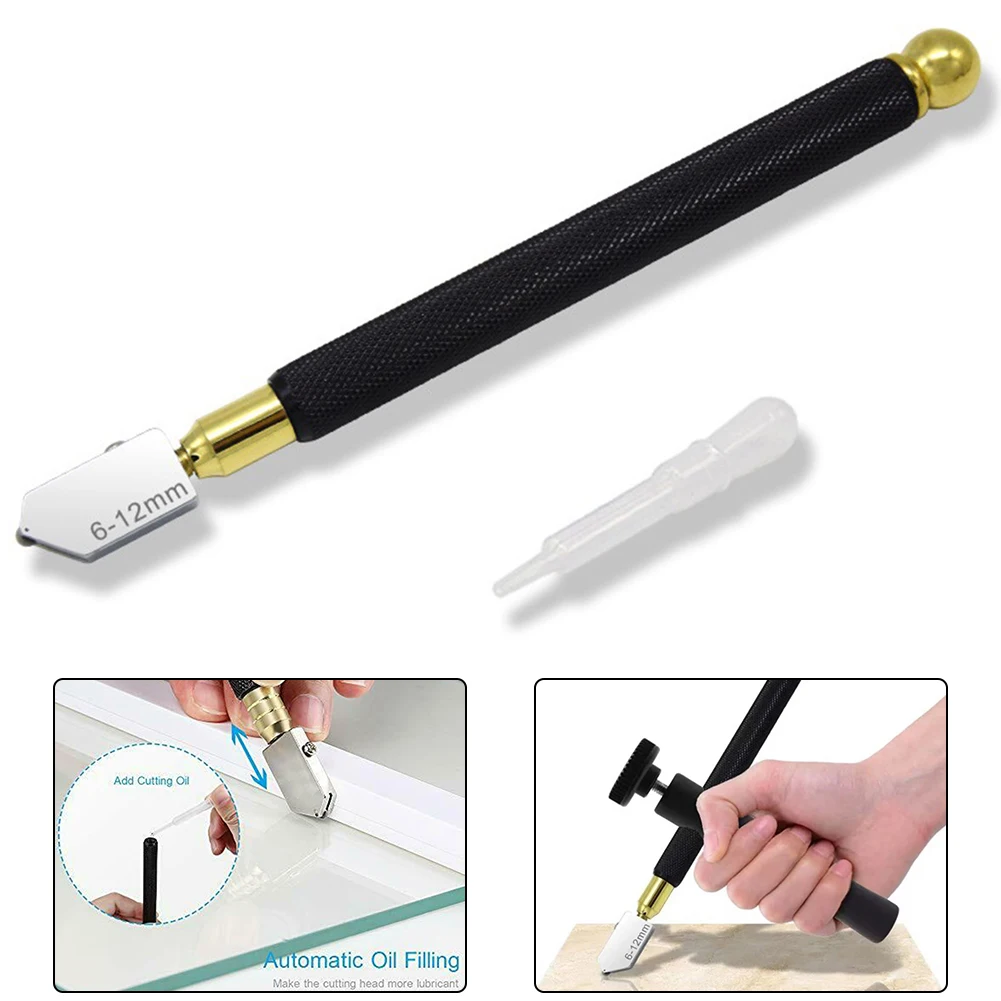 

Diamond Glass Tile Cutter For Glass Tiles Cutting Tools 6-12mm Pencil Style Carbide Tip Ceramic Tile Mirror Cutter Hand Tool