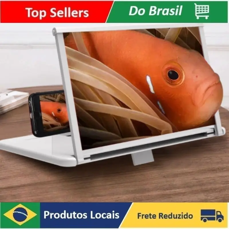 

Natal Amplificador De Imagem Da Tela Do Celular Lupa 3d -Alta Qualidade Dobrável Preto Promoções