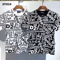2022 new fashion mens dsquared2 cotton casual short sleeved top t shirt man clothing dt824