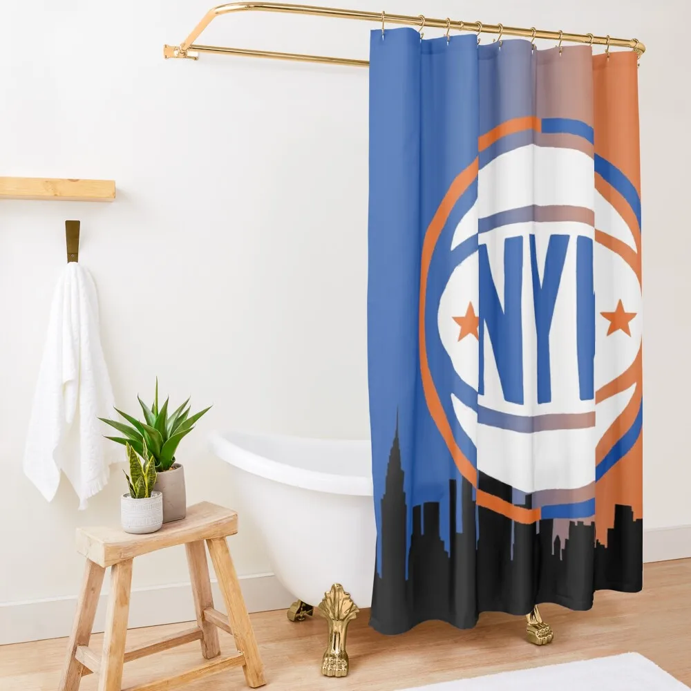 Ретро Баскетбольная ткань Нью-Йорк винтажная душевая кабина оконные роликовые