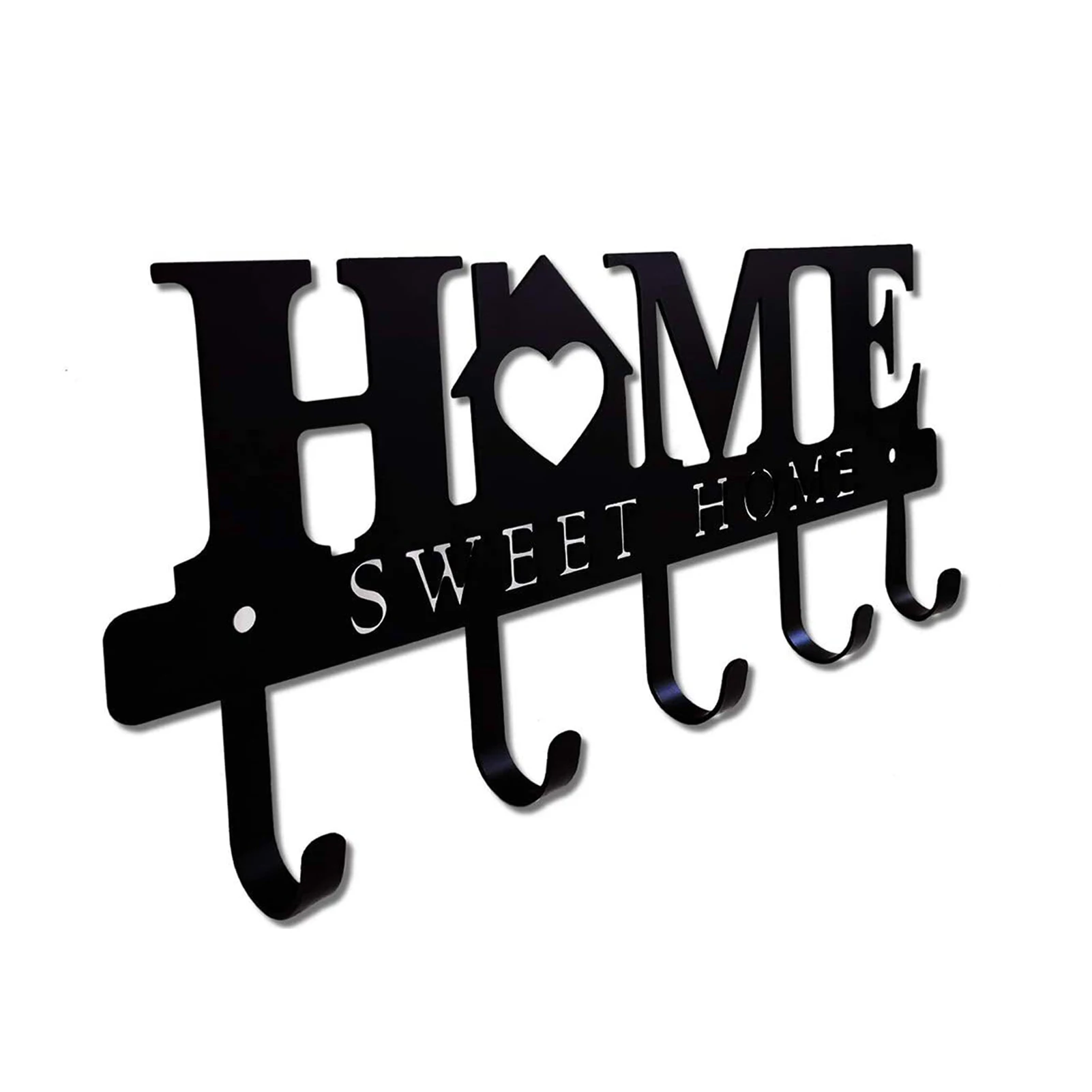 

Wall Hook Self Sweet Family Key Holder Key Bag Hanger Storage Hanging Holder Towel Rack Wall Storage Organizer Rack Holder