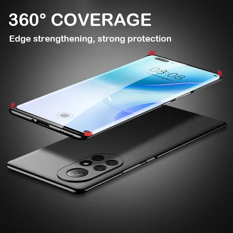Ультратонкий матовый жесткий чехол для телефона Huawei Honor 50 30 20 Pro 10 Lite 20S 30S Se