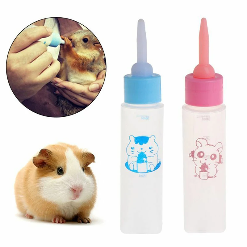 

30ml 1pcs Pet Milk Bottle Silicone Nipple Small Animal Feeding Hamster Cat Dogs Puppy