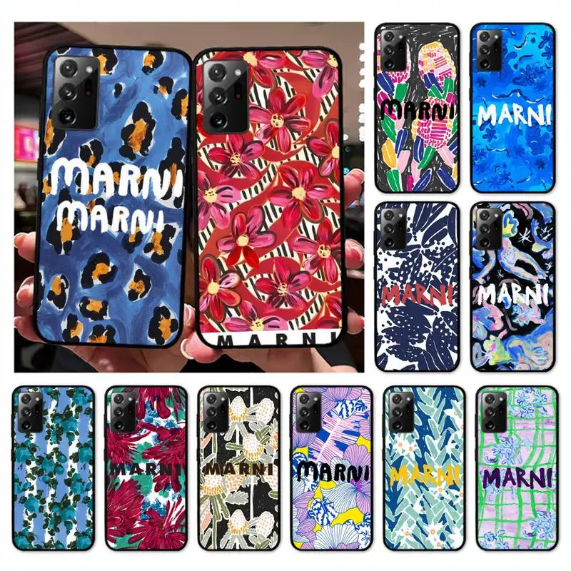 

Luxury Ins Design Flower pattern Phone Case For Samsung Galaxy Note 10Pro Note20ultra note20 note10lite M30S Coque