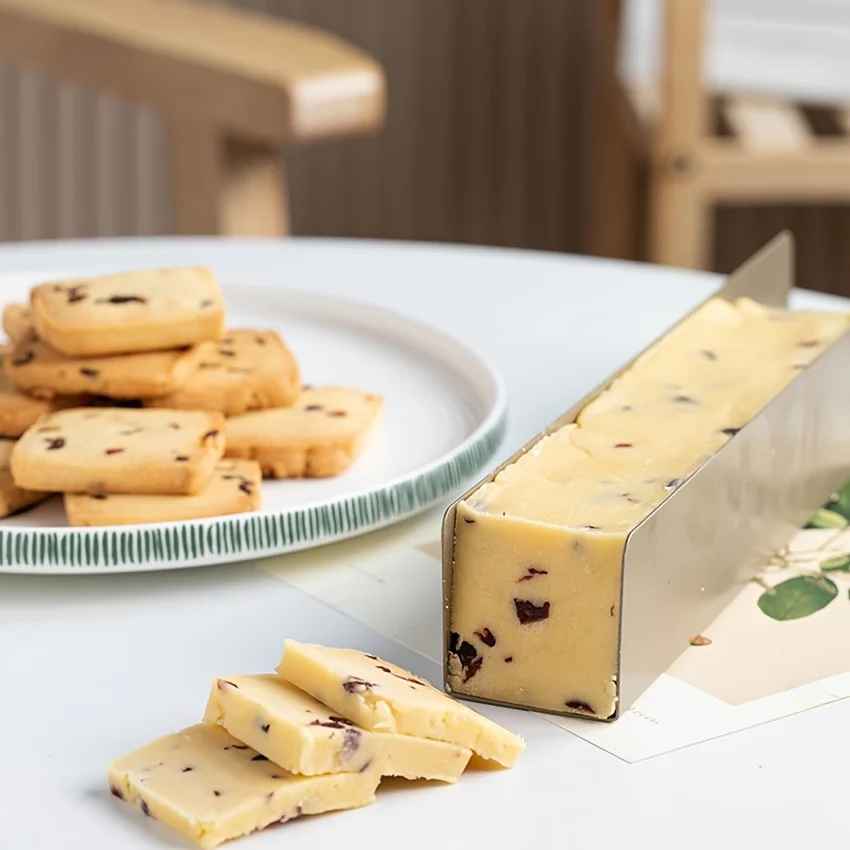 

1 шт. U-образная антипригарная жестяная банка для печенья, жестяная багета, жестяное печенье с клюквой