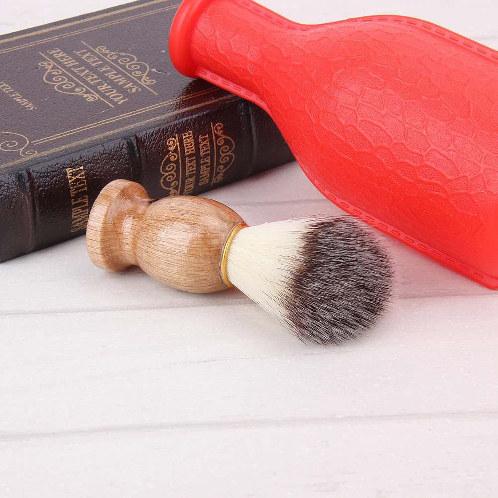 

Badger Hair Mens Shaving Brush Barber Salon Men Facial Beard Cleaning Appliance Shave Tool Razor Brush for Man