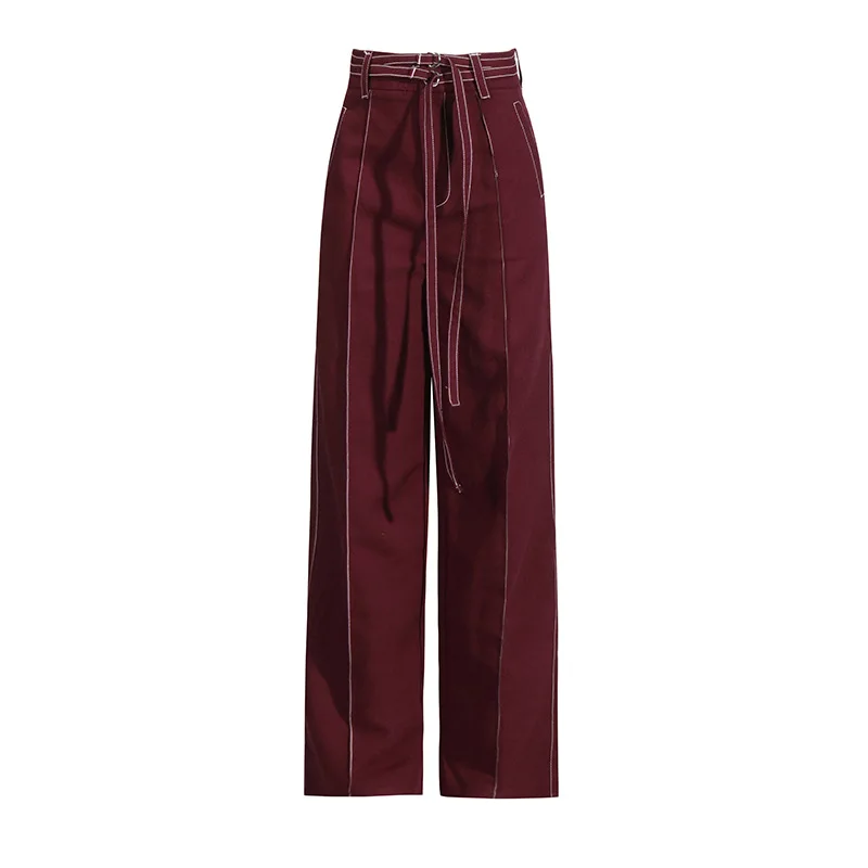 Шикарный весенне-осенний женский комплект из двух предметов пиджак на шнуровке с