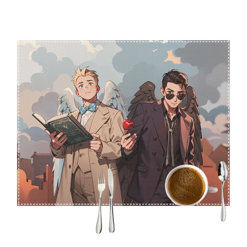 Коврики для стола с неошиваемым принтом Хорошие знамения льняная подставка