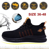 mens breathable lightweight anti steel toe labor insurance shoes womens summer smash proof puncture proof safety work boots